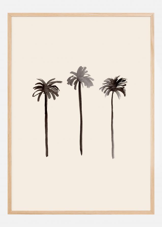 Bildverkstad Palm Trees Ink Poster