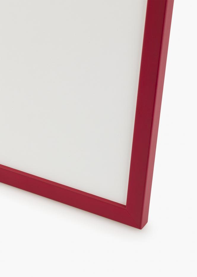 Ram med passepartou Frame Edsbyn Red 40x40 cm - Picture Mount White 30x30 cm