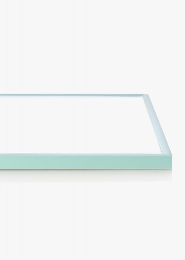 Ram med passepartou Frame New Lifestyle Turquoise 50x70 cm - Picture Mount White 16x24 inches