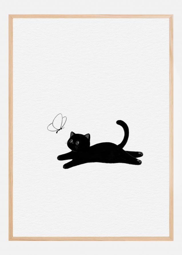 Bildverkstad Cute Black Cat II Poster