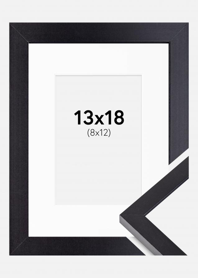 Ram med passepartou Frame Selection Black 13x18 cm - Picture Mount White 9x13 cm