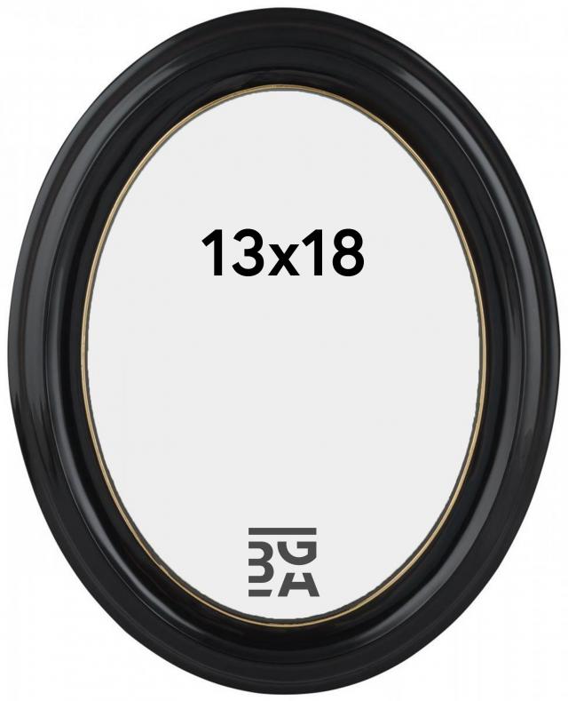 Estancia Eiri Mozart Oval Black 13x18 cm
