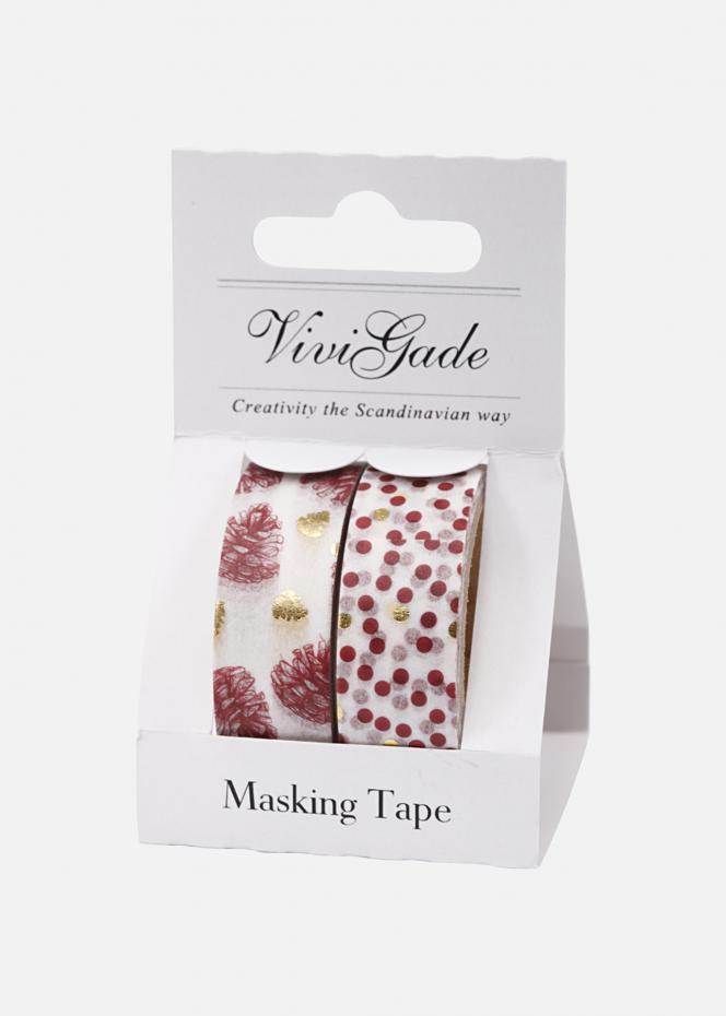 Creativ Company Washi Tape Pine Cones and Dots - 15 mm