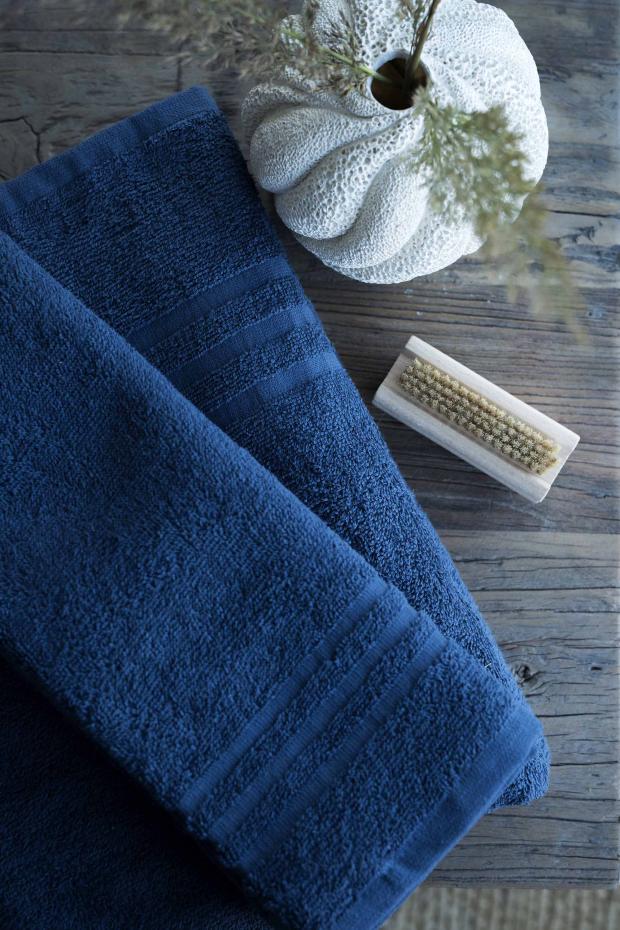 Anvnds ej Hand Towel Basic Terrycloth - Marine Blue 50x70 cm