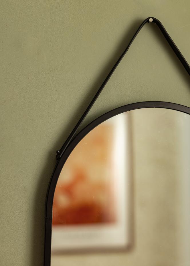 House Nordic Mirror Trapani Black 35x60 cm