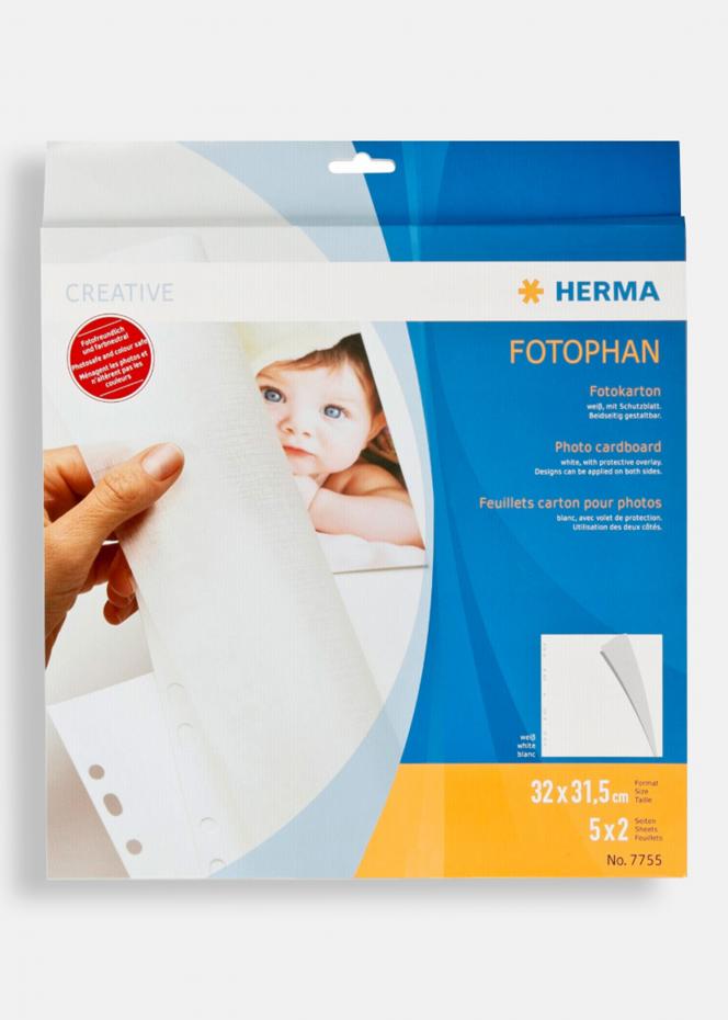 Difox Herma Album sheets 32x31.5 cm - 5 Sheets
