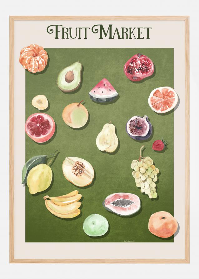 Bildverkstad Fruit Market Poster