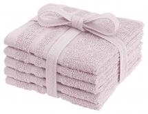 Borganäs of Sweden Flannel Basic Terrycloth - Pink 25x25 cm 5-pack