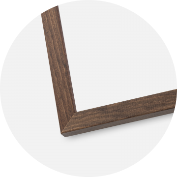 Ram med passepartou Frame Galant Walnut 30x40 cm - Picture Mount White 8x12 inches