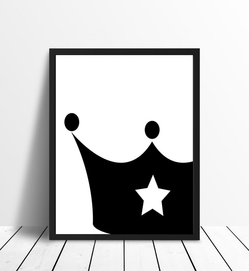 Bildverkstad Prince crown - Black Poster