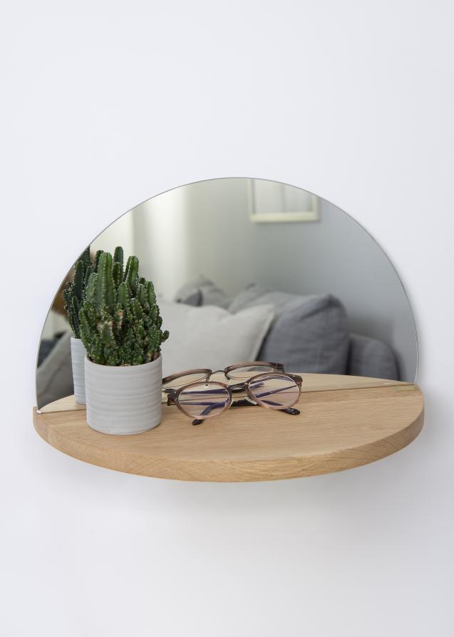 Hübsch Mirror Half Circle Shelf 25x40 cm
