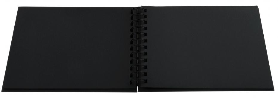 Walther Fun Spiral bound album Sand - 23x17 cm (40 Black pages / 20 sheets)