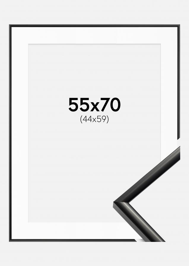Ram med passepartou Frame New Lifestyle Black 55x70 cm - Picture Mount White 45x60 cm