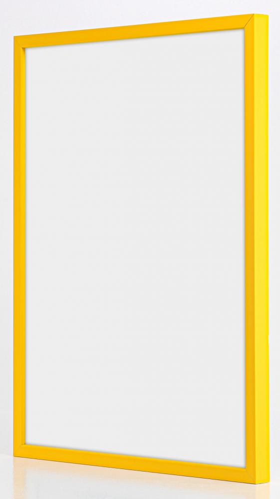 Ram med passepartou Frame E-Line Yellow 30x40 cm - Picture Mount Black 21x29.7 cm (A4)