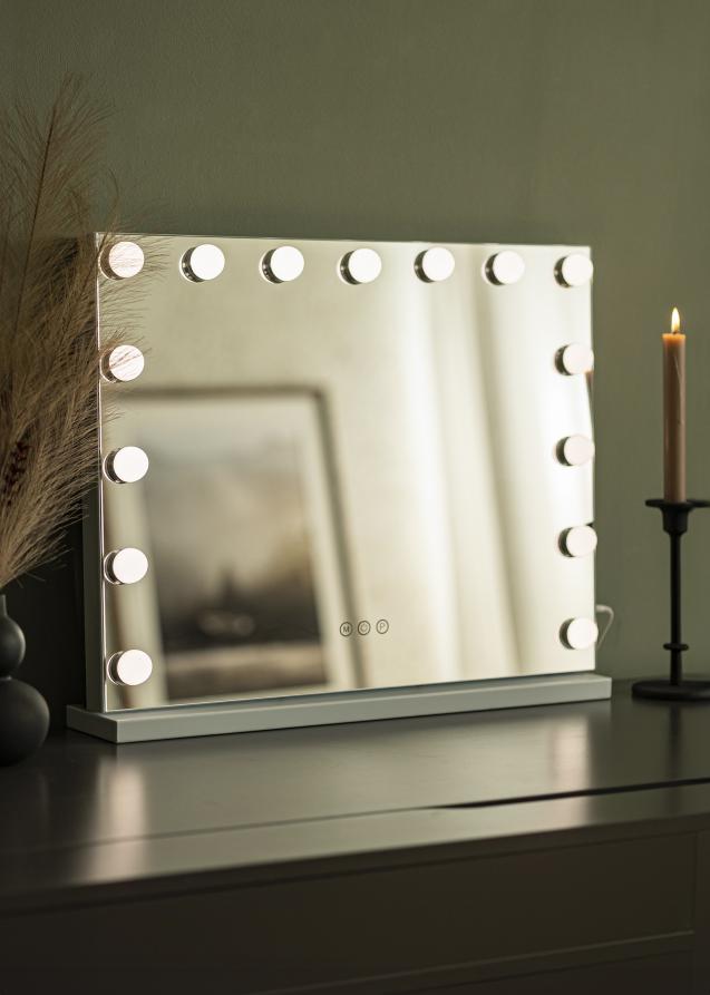 KAILA KAILA Make-up Mirror Hollywood 15 White 58x46 cm