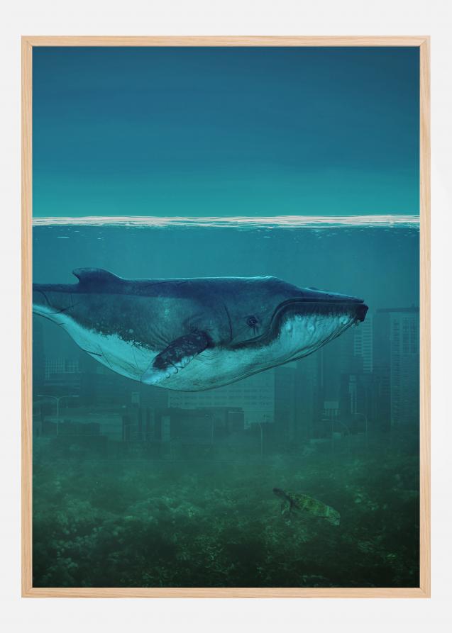 Bildverkstad Blue Whale Poster