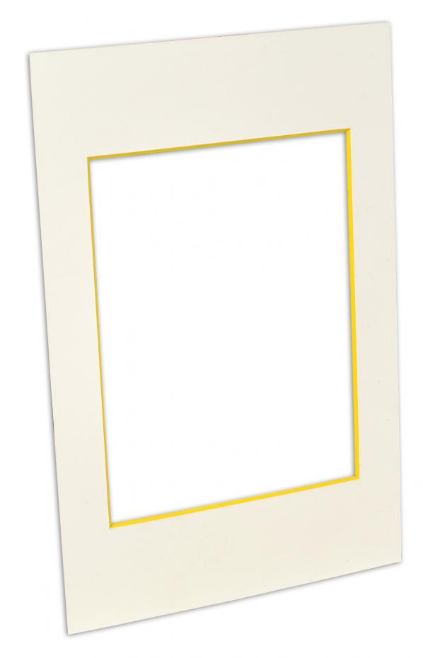 Egen tillverkning - Passepartouter Mount White (Yellow Core) - Custom Size