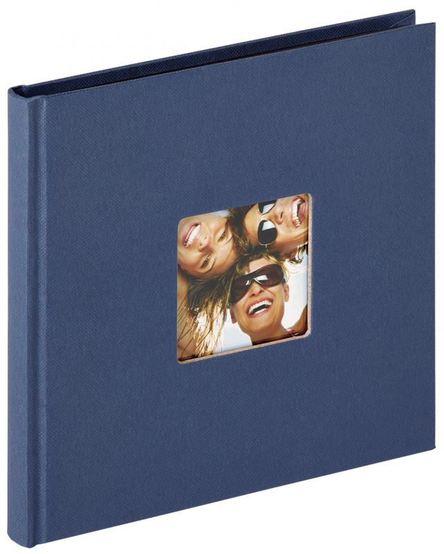 Walther Fun Photo Album Blue - 18x18 cm (30 Black pages / 15 sheets)