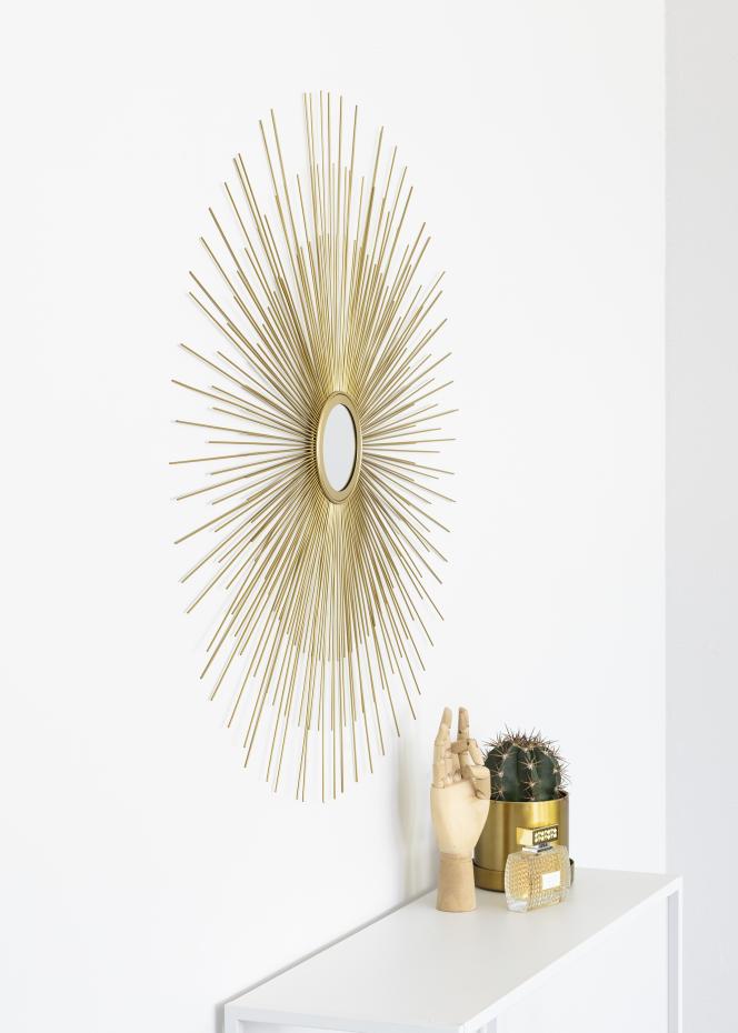 KAILA KAILA Round Mirror Sunrays - Gold 80 cm 