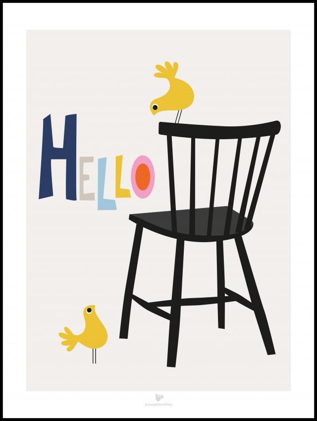 Bildverkstad Chair - Beige Poster