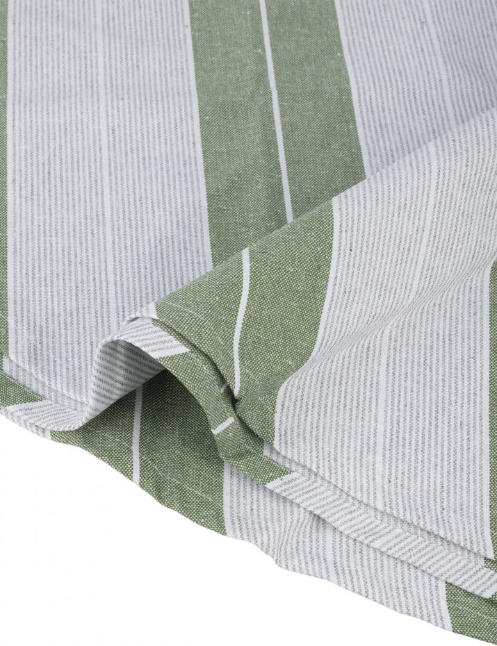 Recycled by wille Tablecloth Bers - Green/White 160 cm 