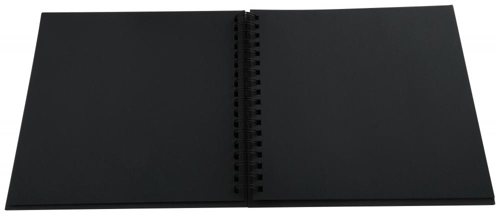 Walther Fun Spiral bound album Sand - 26x25 cm (40 Black pages / 20 sheets)