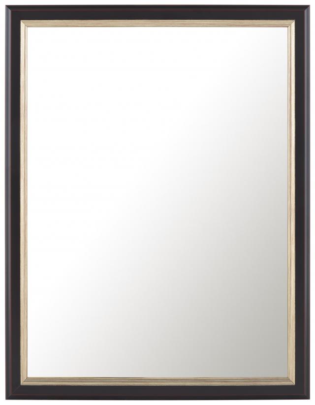 Spegelverkstad Mirror Nyhyttan Brown / Silver - Custom Size