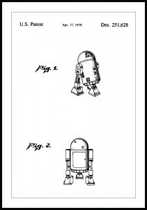 Lagervaror egen produktion Patent drawing - Star Wars - R2-D6 Poster