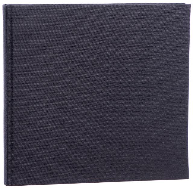 Focus Base Line Canvas Black 26x25 cm (80 White pages / 40 sheets)