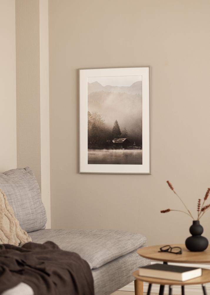 Ram med passepartou Frame New Lifestyle Earth Grey 50x70 cm - Picture Mount White 40x60 cm