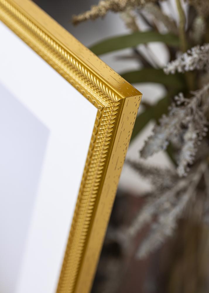 BGA Frame Lattice Acrylic Glass Gold 50x70 cm