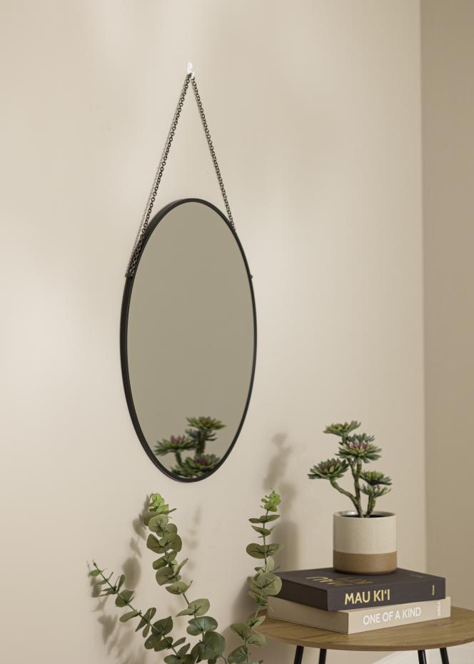 Artlink Round Mirror Modern Black 61 cm 
