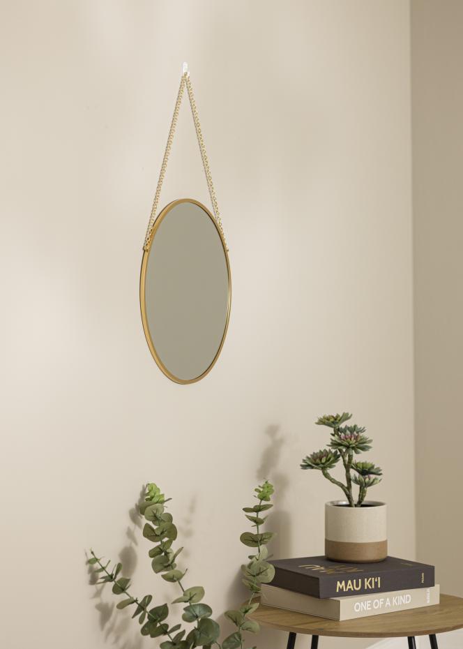 Artlink Round Mirror Modern Gold 41 cm 