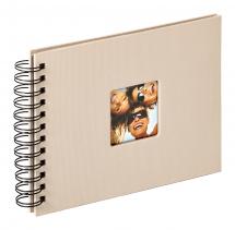 Walther Fun Spiral bound album Sand - 23x17 cm (40 Black pages / 20 sheets)