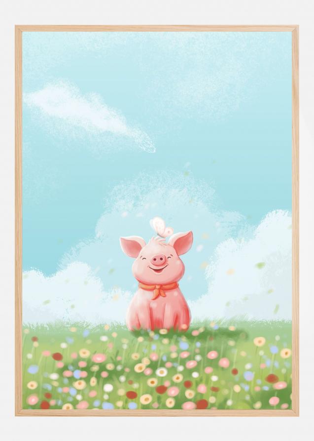 Bildverkstad Cute Pig Poster