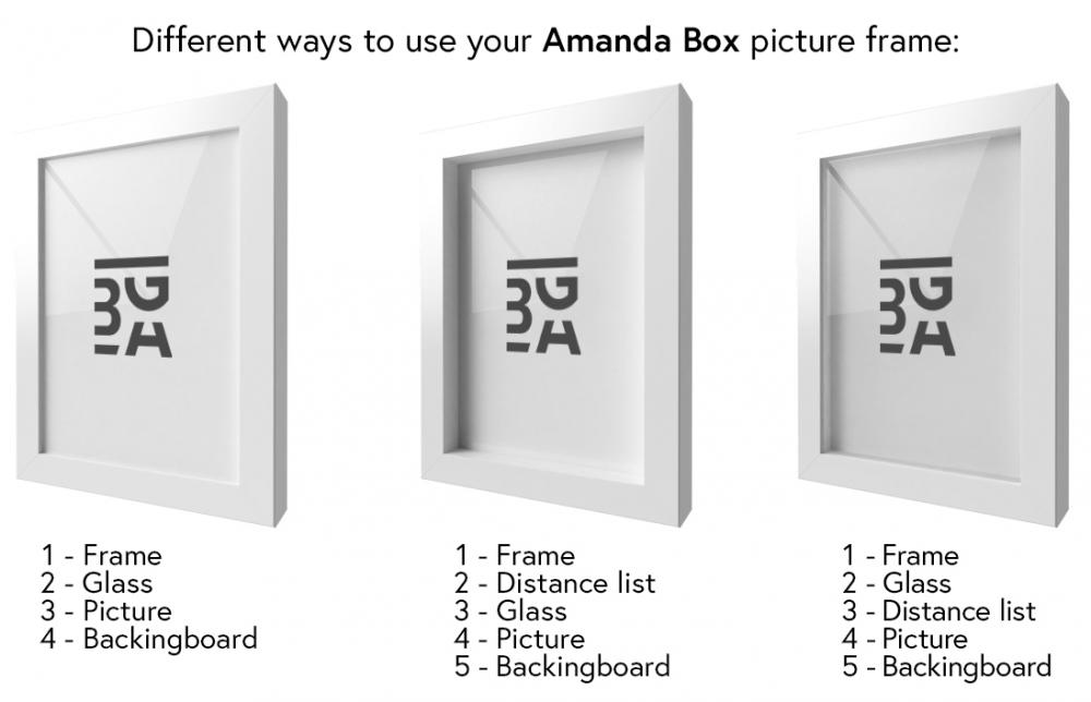 Artlink Frame Amanda Box White 58x100 cm