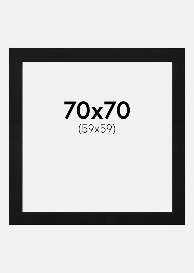 Artlink Mount Black Standard (White Core) 70x70 cm (59x59)