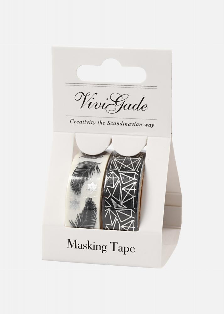 Creativ Company Washi Tape Feathers and Patterns - 15 mm