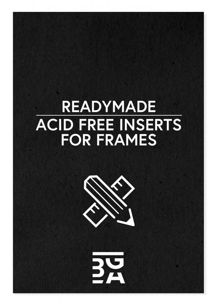 Egen tillverkning - Passepartouter Acid-free Black Insert - 12x12 cm