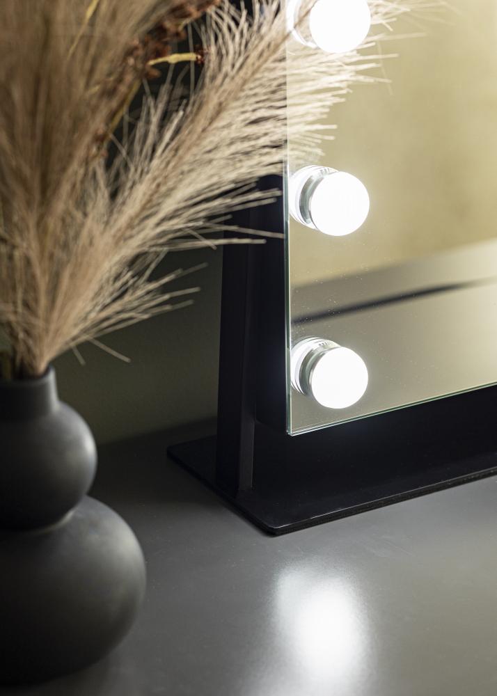KAILA KAILA Make-up Mirror Soft Corner LED Black 60x52 cm