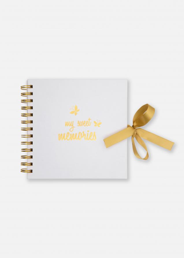Burde Sweet Memories Gold - 18x18 cm (48 White pages / 24 sheets)