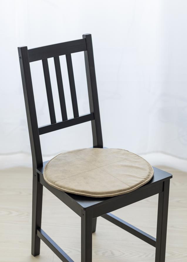 Svanefors Chair Pad Lycke - Light Brown 40 cm Ø