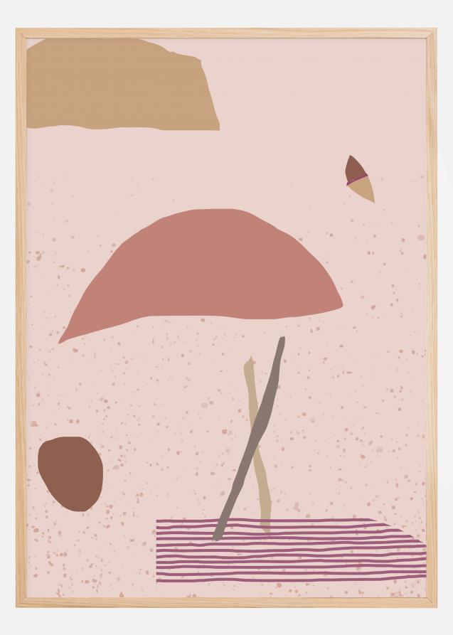 Bildverkstad Abstract Art - Pink Poster
