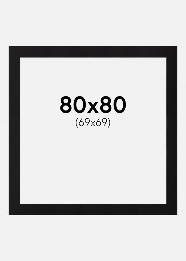 Artlink Mount Black Standard (White Core) 80x80 cm (69x69)