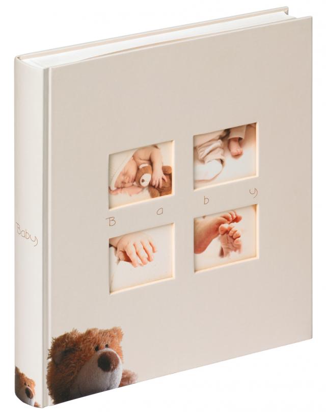 Walther Classic Bear children's album Cream - 28x30.5 cm (60 White pages / 30 sheets)
