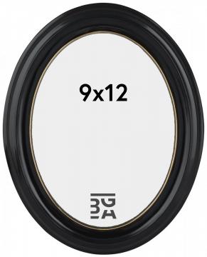 Estancia Eiri Mozart Oval Black 9x12 cm