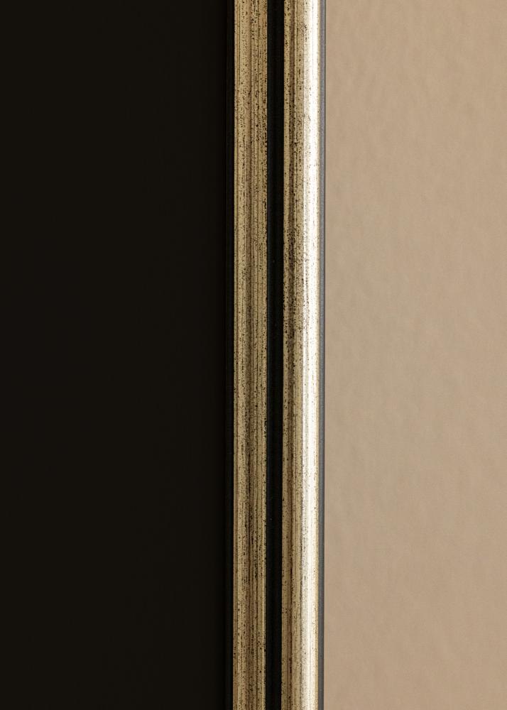 Ram med passepartou Frame Horndal Silver 40x60 cm - Picture Mount Black 32.9x48.3 cm (A3+)