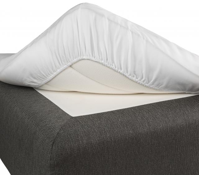 Borganäs of Sweden Elasticated Bedsheet Satin - White 90x200 cm