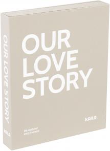 KAILA KAILA OUR LOVE STORY Grey - Coffee Table Photo Album (60 Black Pages)
