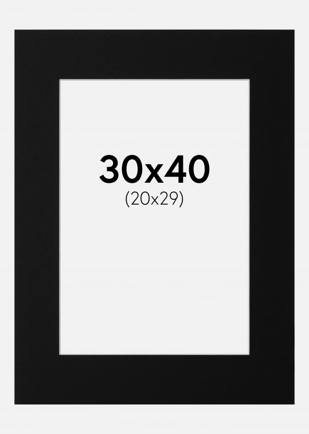 Artlink Mount Black Standard (White Core) 30x40 cm (20x29)